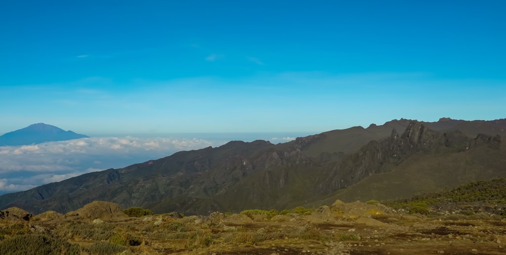 Shira is the smallest peak of Kili and is easily approached on the Lemosho route.