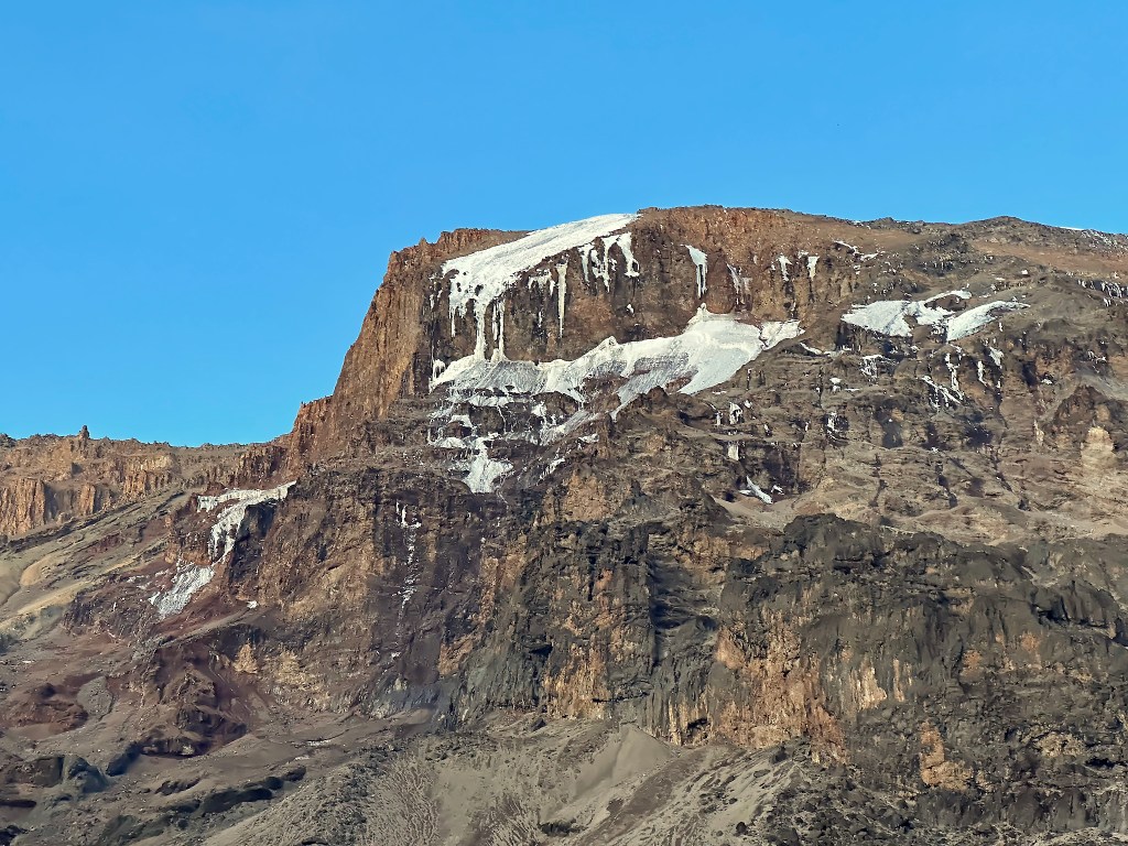 Kibo is the highest peak of Kili at 5895 mt