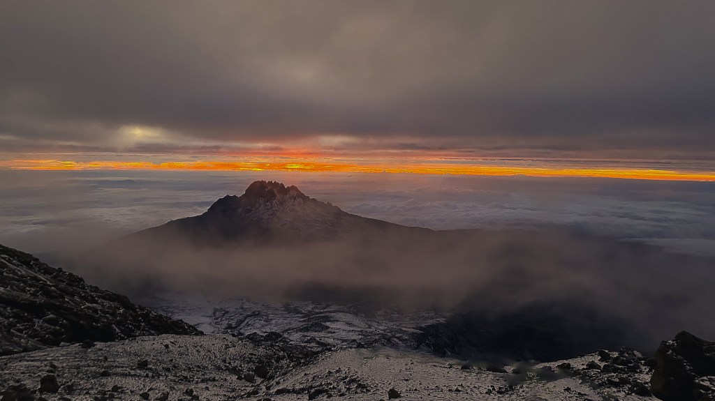 Mawenzi is only seen on the approach to the summit